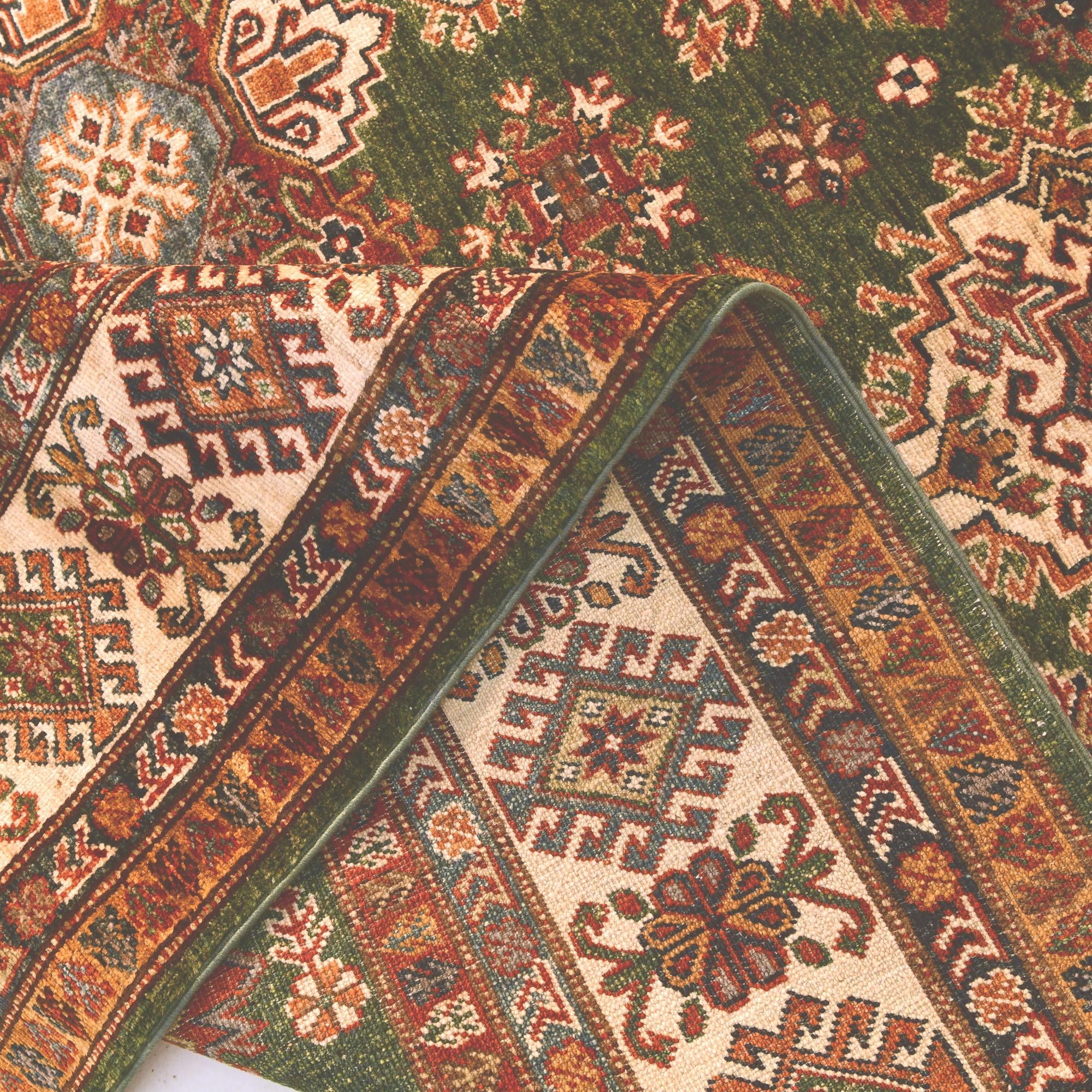 6' 9 x 9' 5 Hand Knotted Kazak Rug