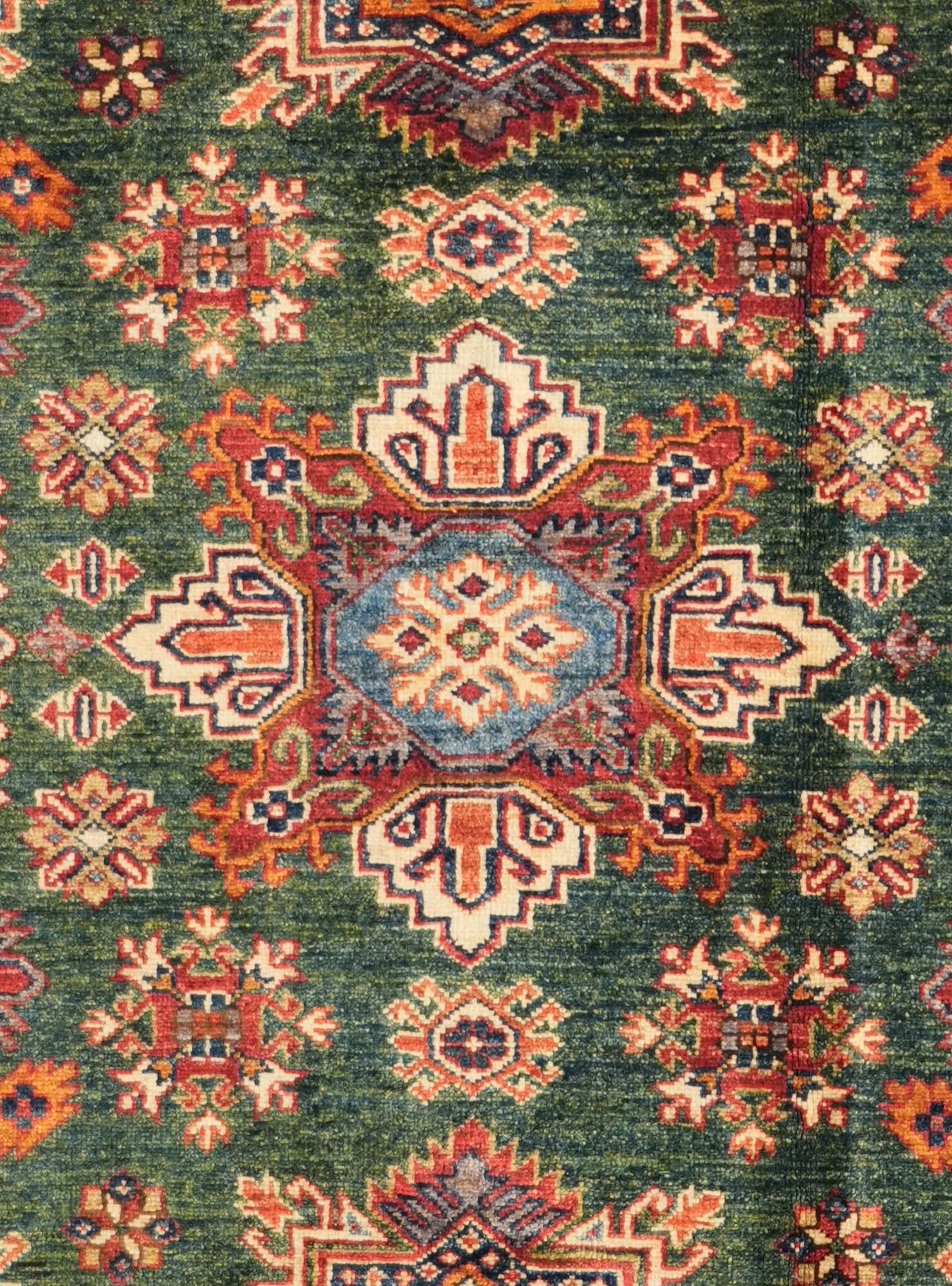 6' 9 x 9' 5 Hand Knotted Kazak Rug
