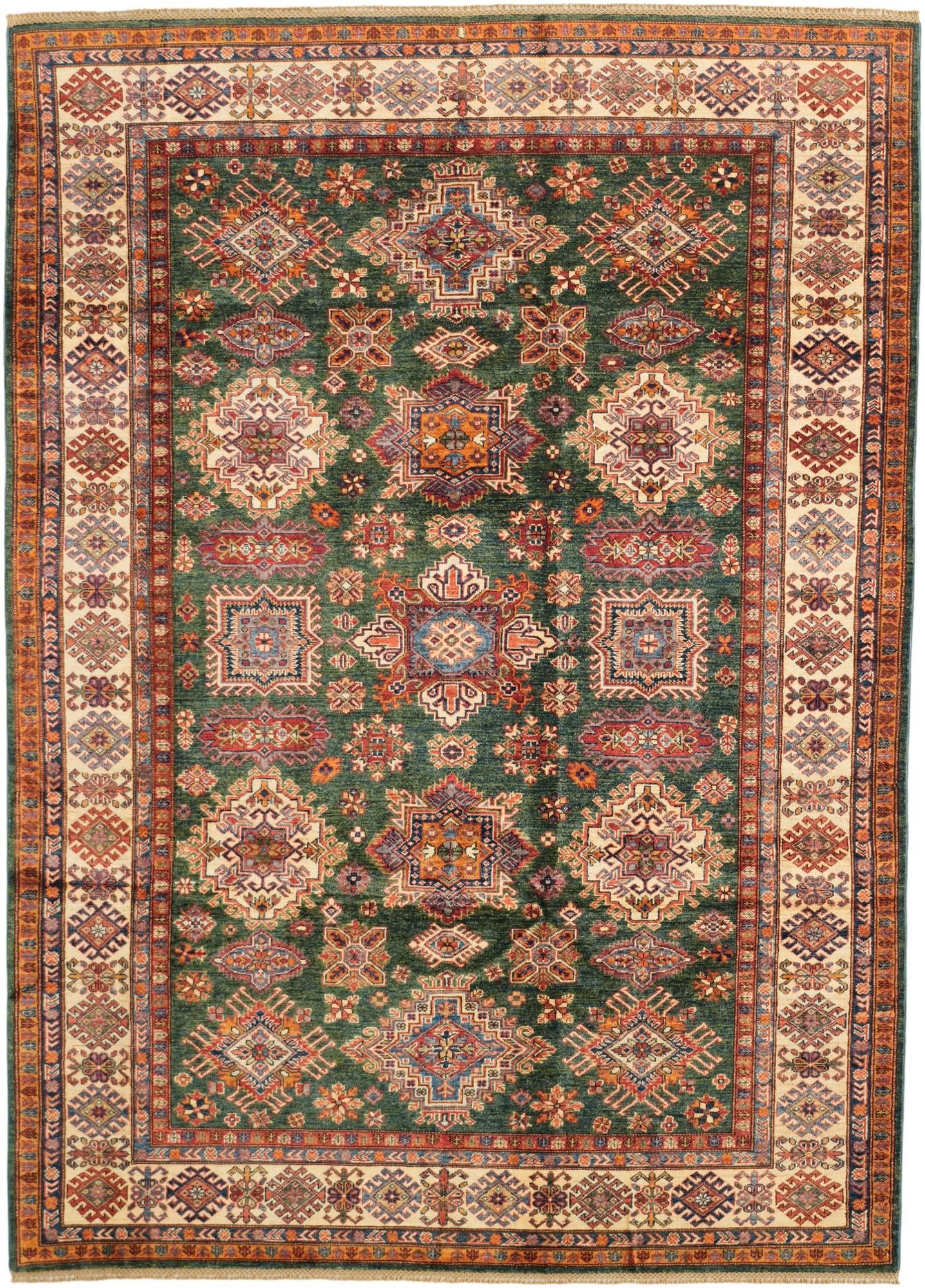 6' 9 x 9' 5 Hand Knotted Kazak Rug