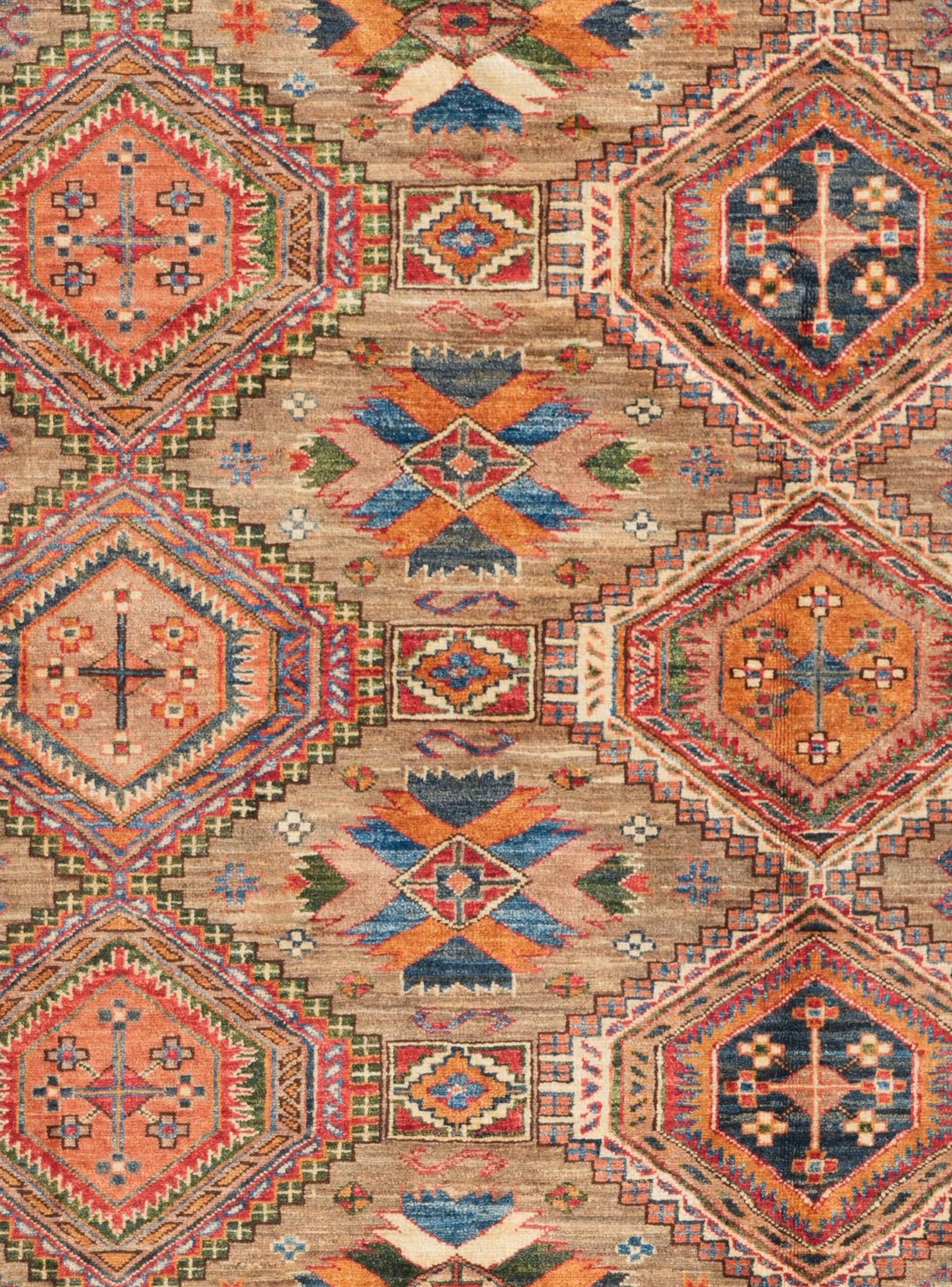 6' 2 x 9' Hand Knotted Kazak Rug