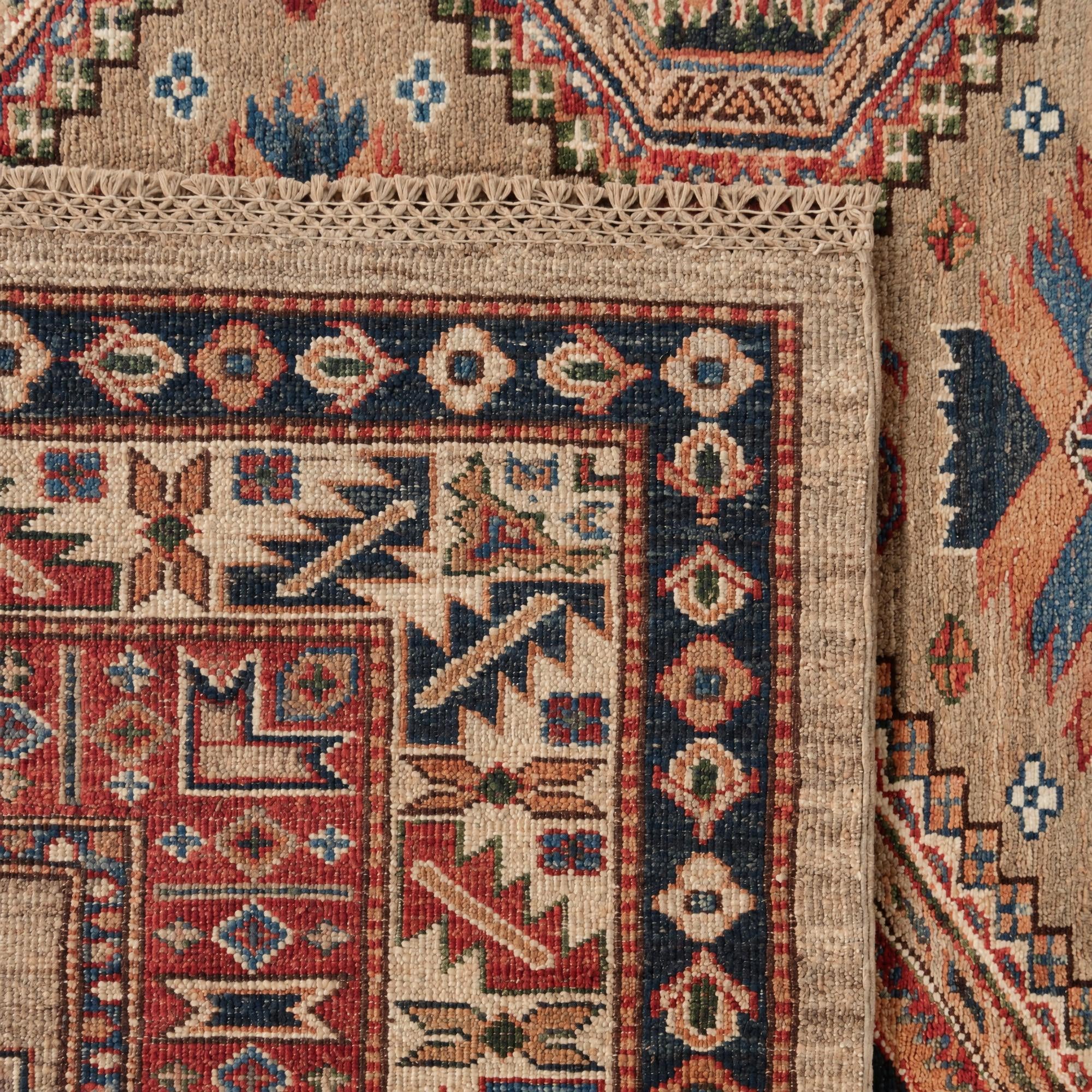 6' 2 x 9' Hand Knotted Kazak Rug