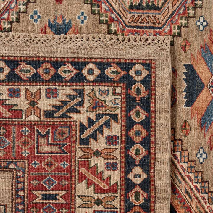 190cm x 275cm Handgeknüpft Kazak Teppich