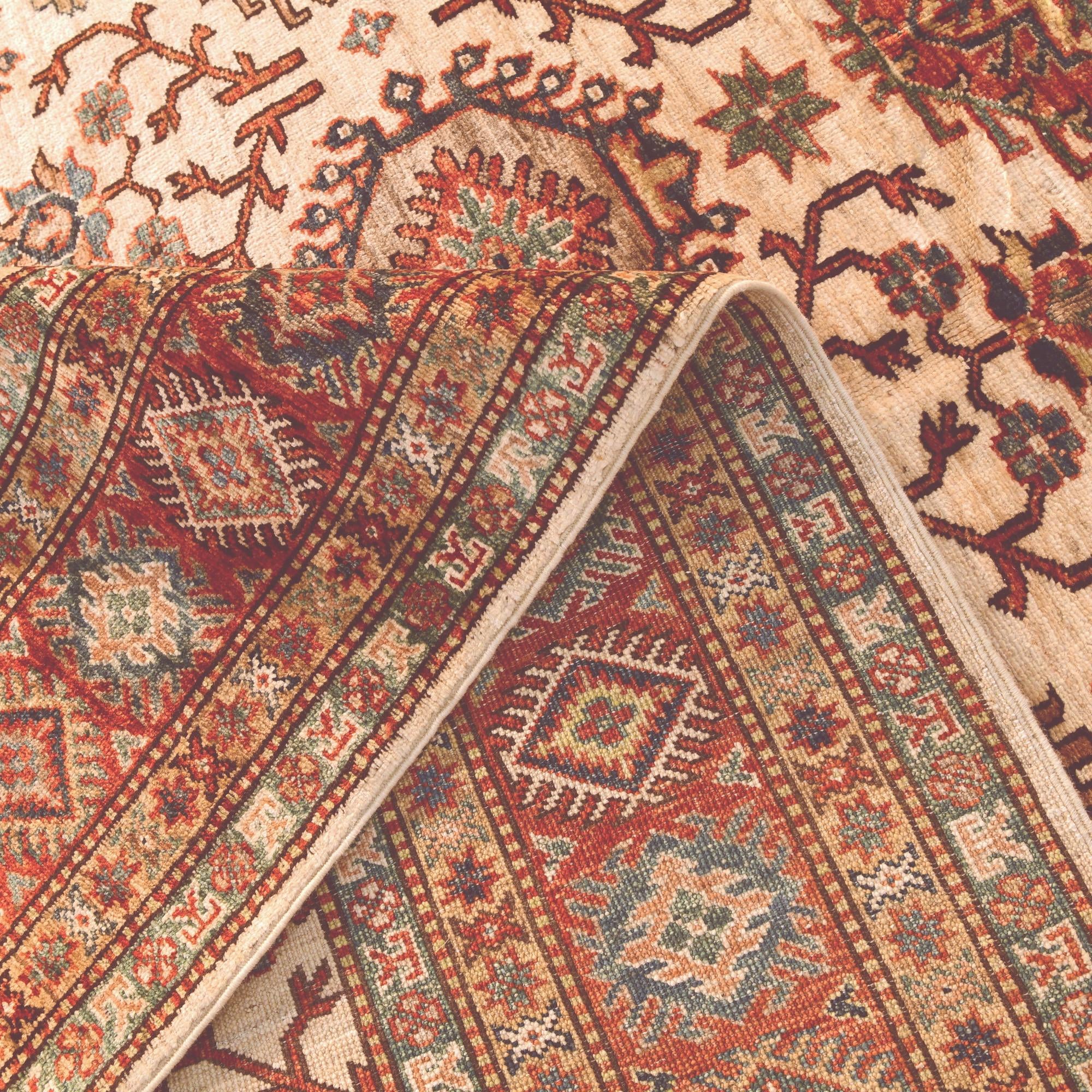 6' 3 x 9' 5 Hand Knotted Kazak Rug