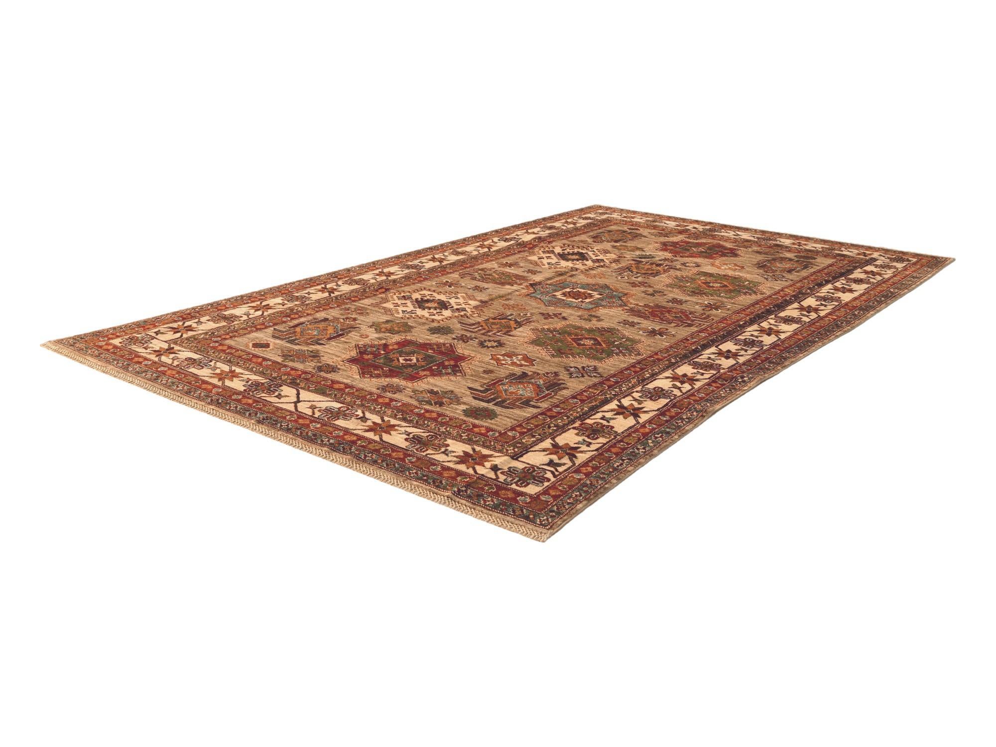 6' 3 x 10' Hand Knotted Kazak Rug