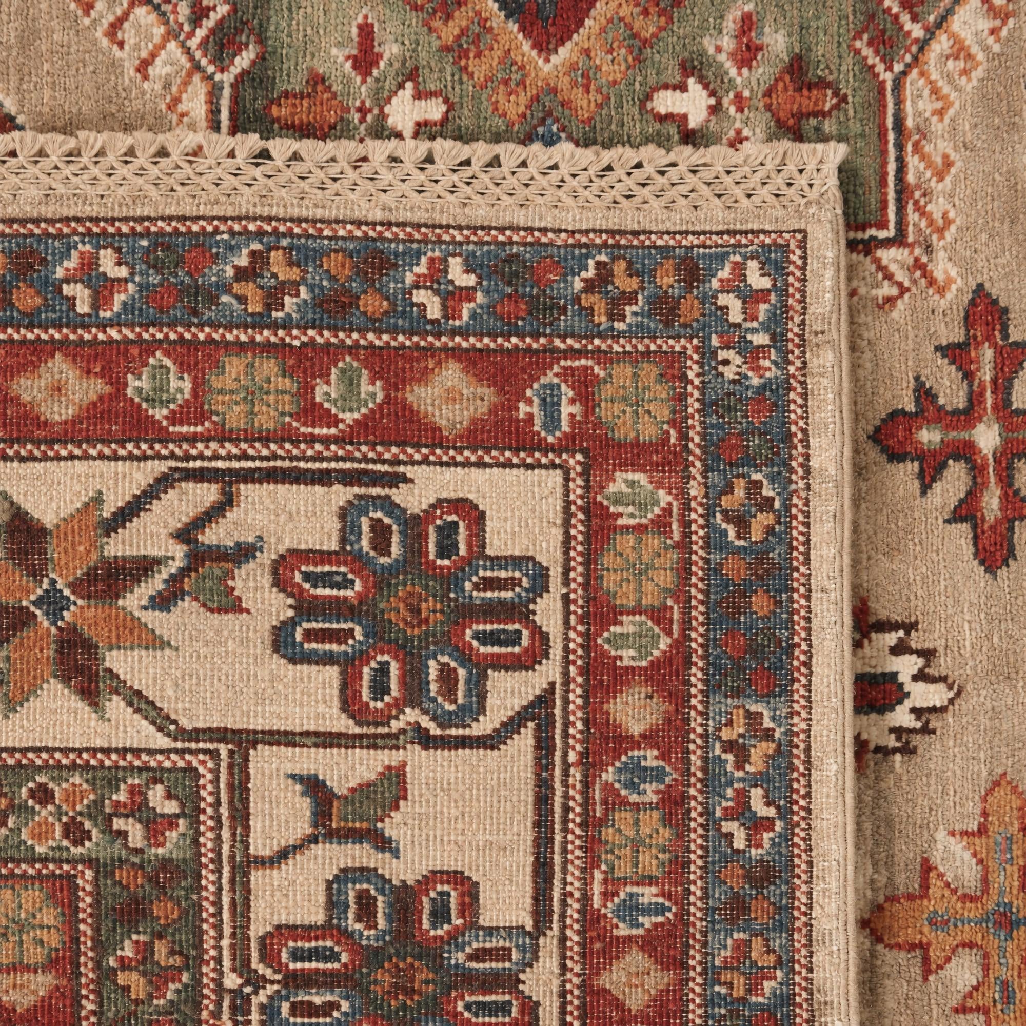 6' 3 x 10' Hand Knotted Kazak Rug