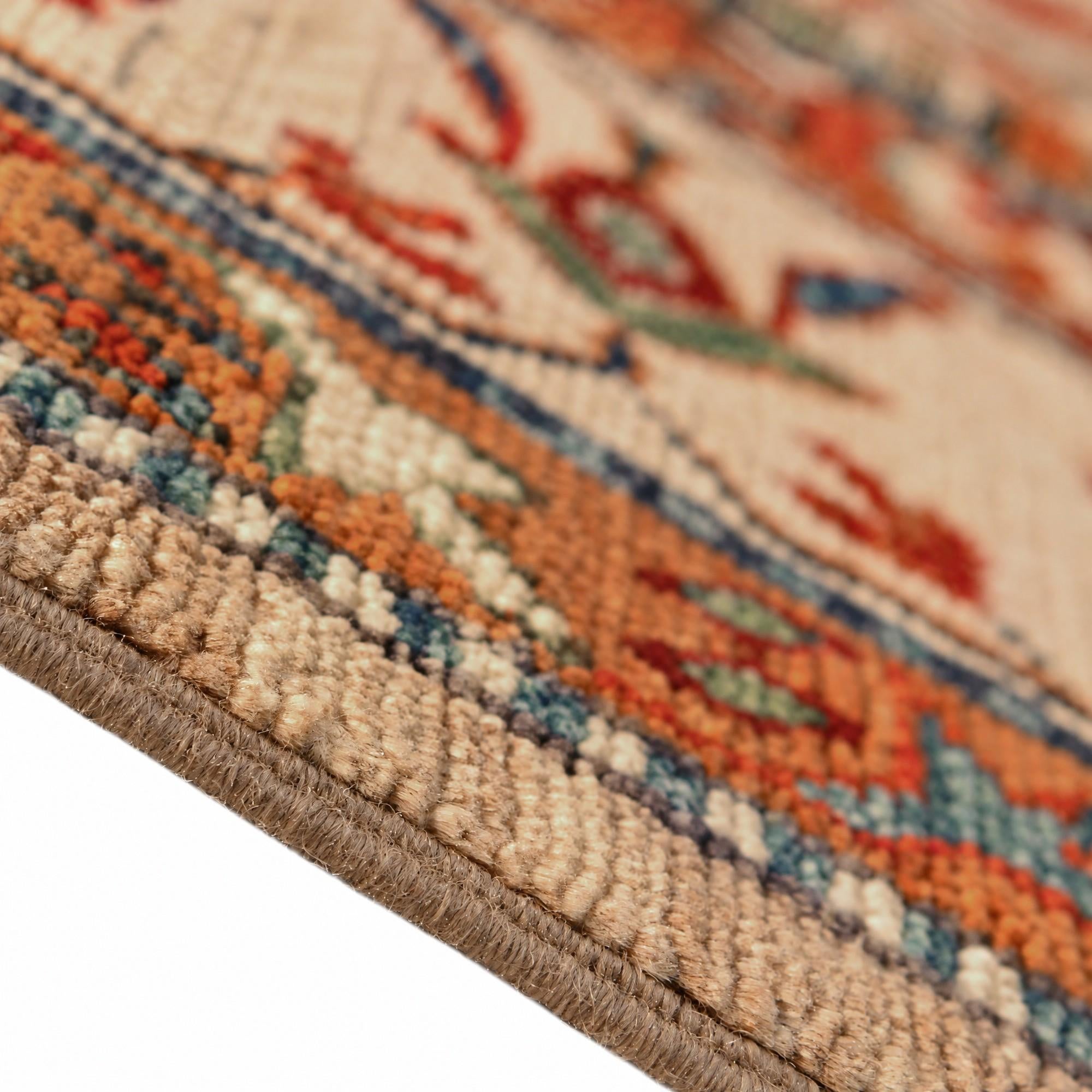 6' 7 x 9' 10 Hand Knotted Kazak Rug