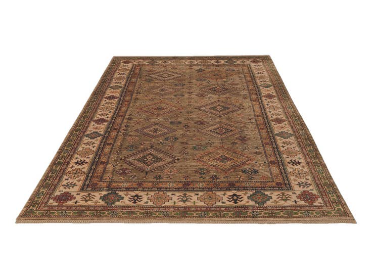 Detail image of 6' 8 x 9' 11 Hand Knotted Kazak Rug