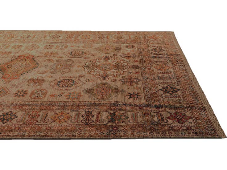 Detail image of 6' 9 x 9' 10 Hand Knotted Kazak Rug
