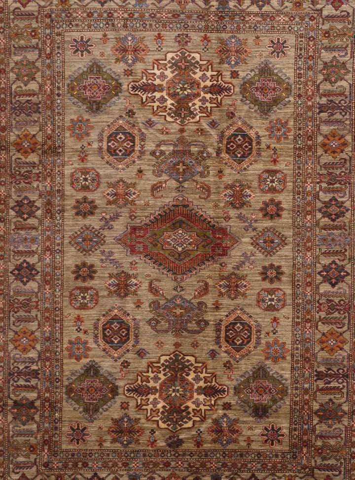6' 9 x 9' 10 Hand Knotted Kazak Rug