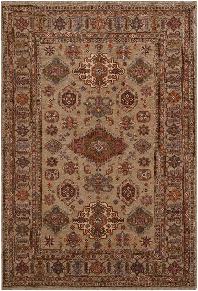 6' 9 x 9' 10 Hand Knotted Kazak Rug