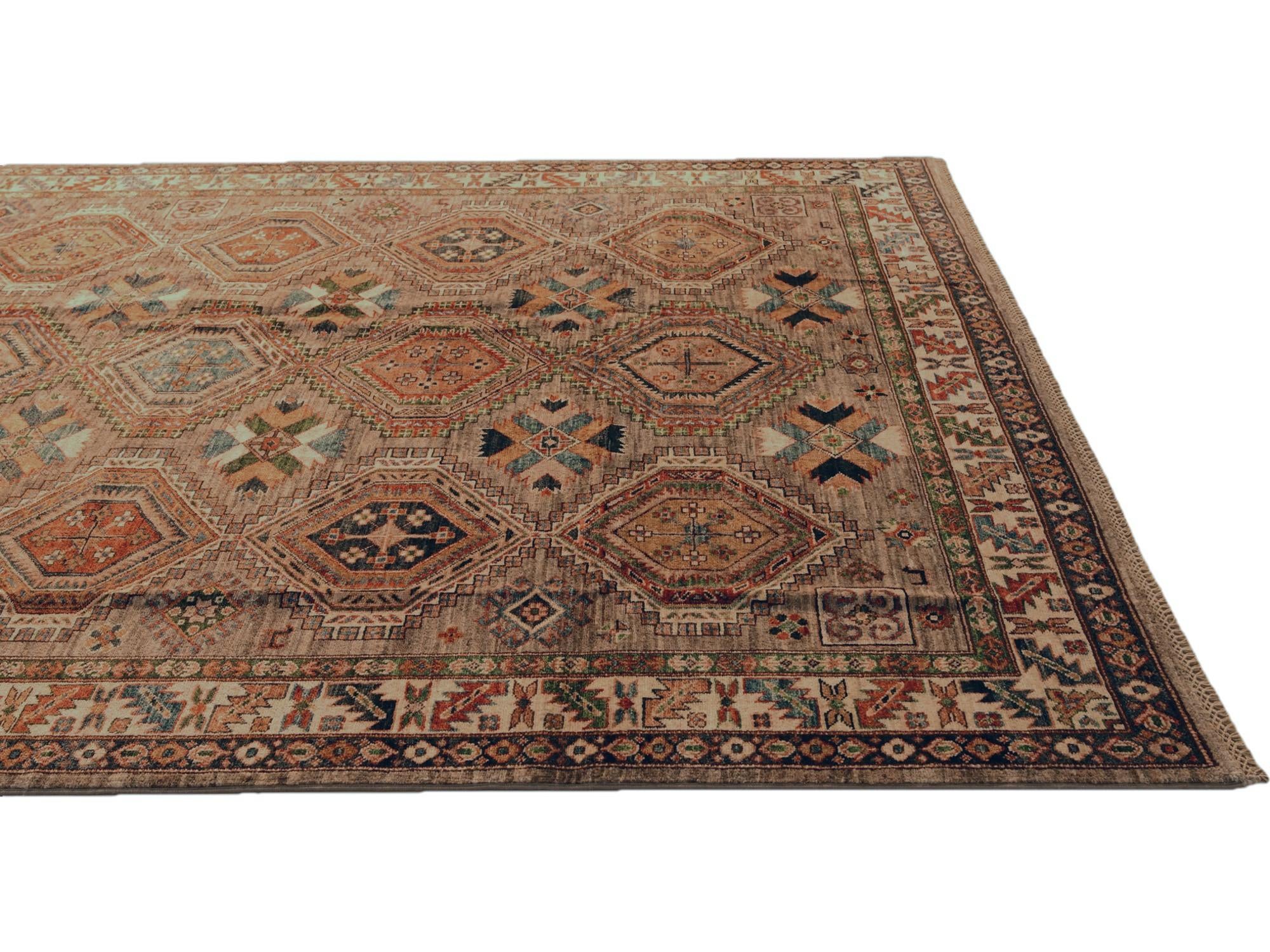 6' 10 x 10' Hand Knotted Kazak Rug