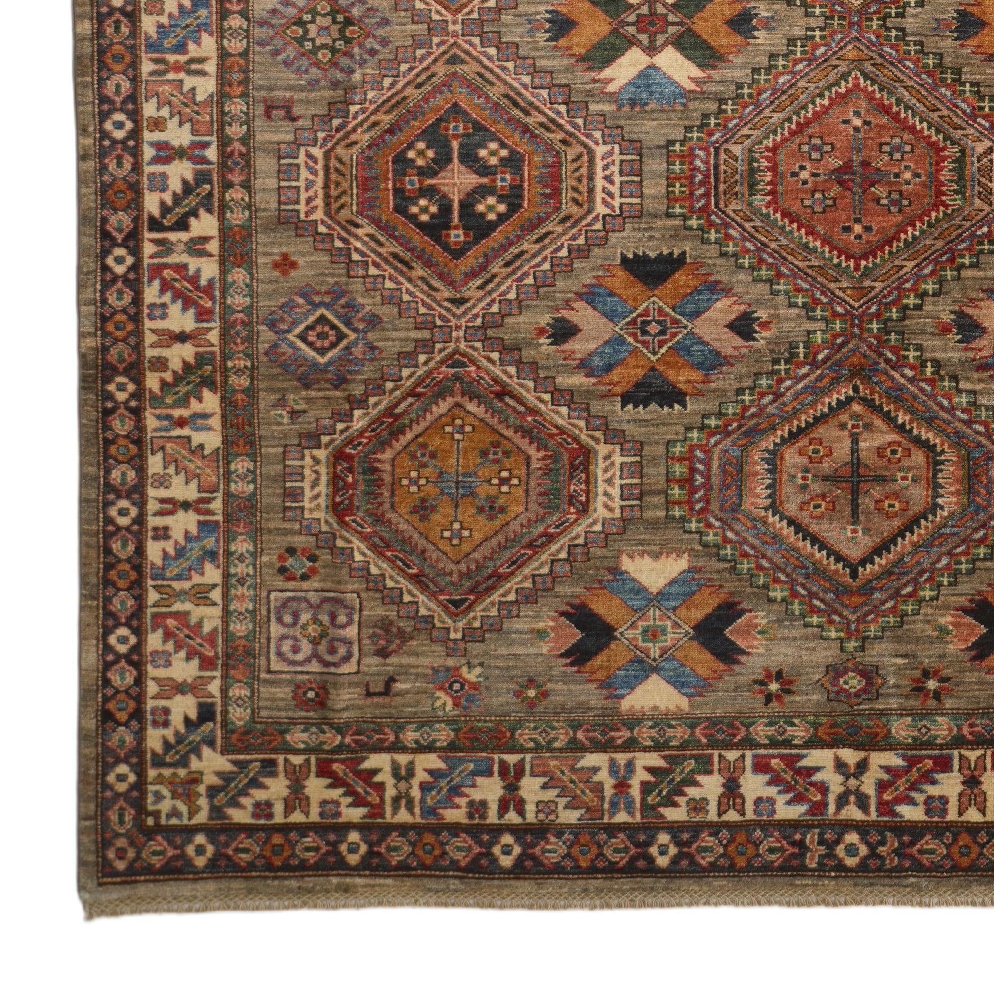 6' 10 x 10' Hand Knotted Kazak Rug