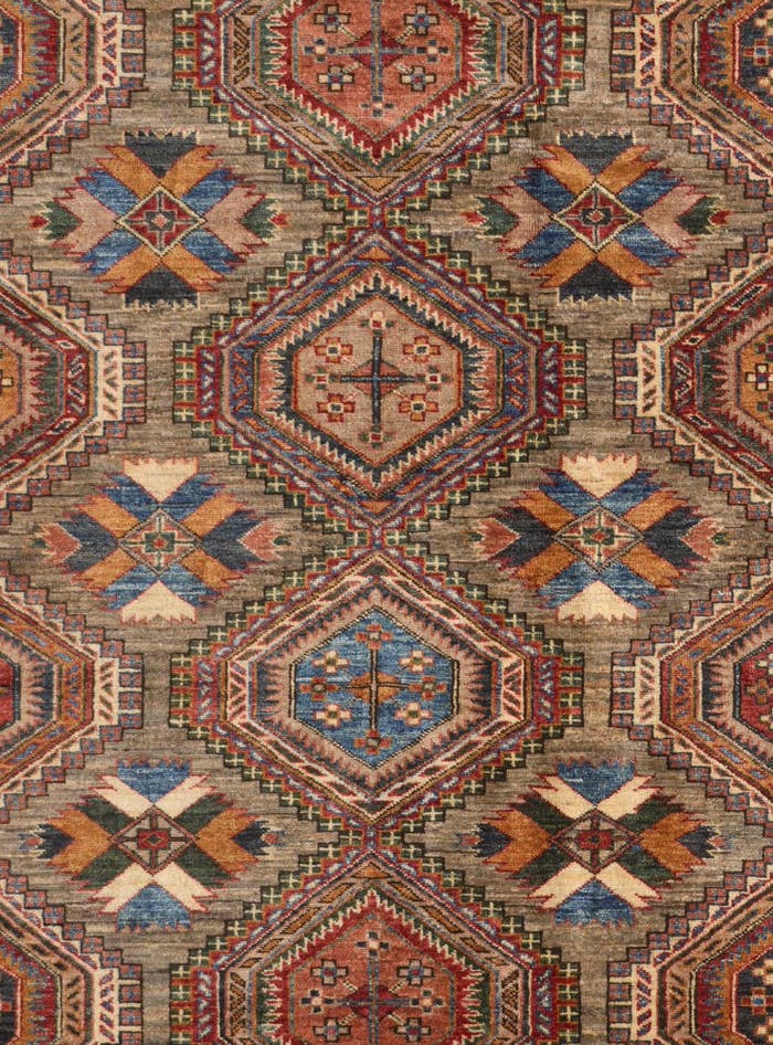 Detail image of 6' 10 x 10' Hand Knotted Kazak Rug
