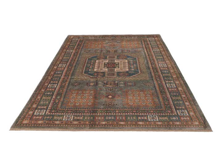 6' 9 x 9' 9 Hand Knotted Kazak Rug