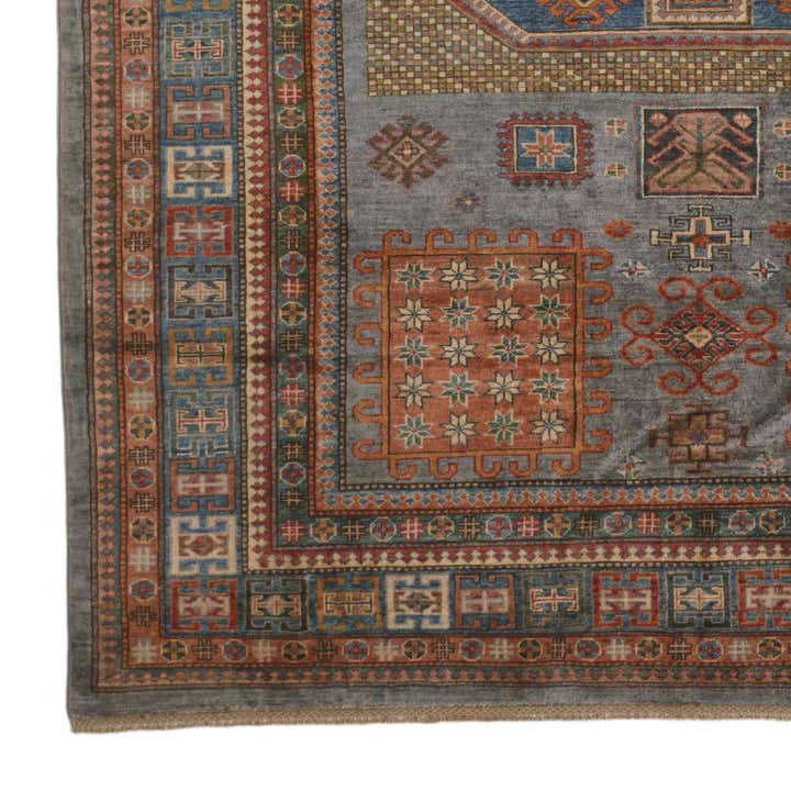 6' 9 x 9' 9 Hand Knotted Kazak Rug