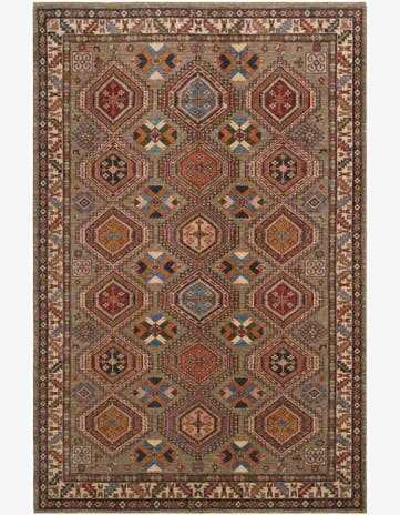 6' 8 x 10' Hand Knotted Kazak Rug