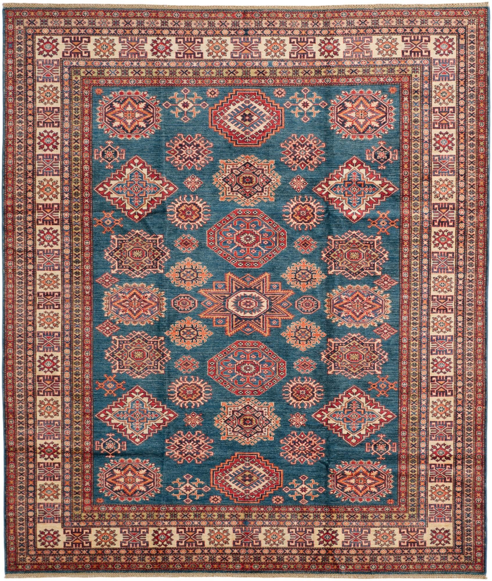 8' 4 x 9' 10 Hand Knotted Kazak Rug