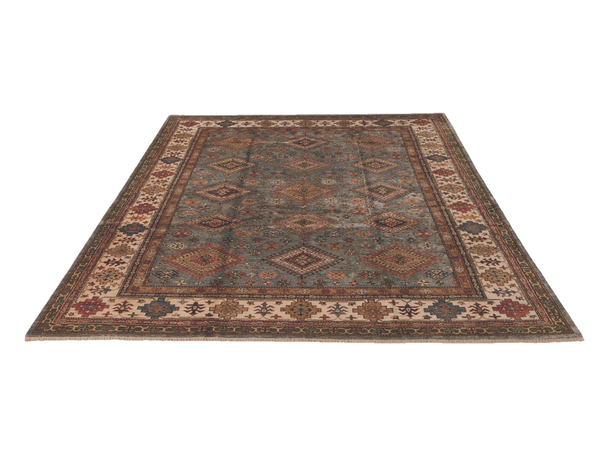 8' 2 x 10' Hand Knotted Kazak Rug