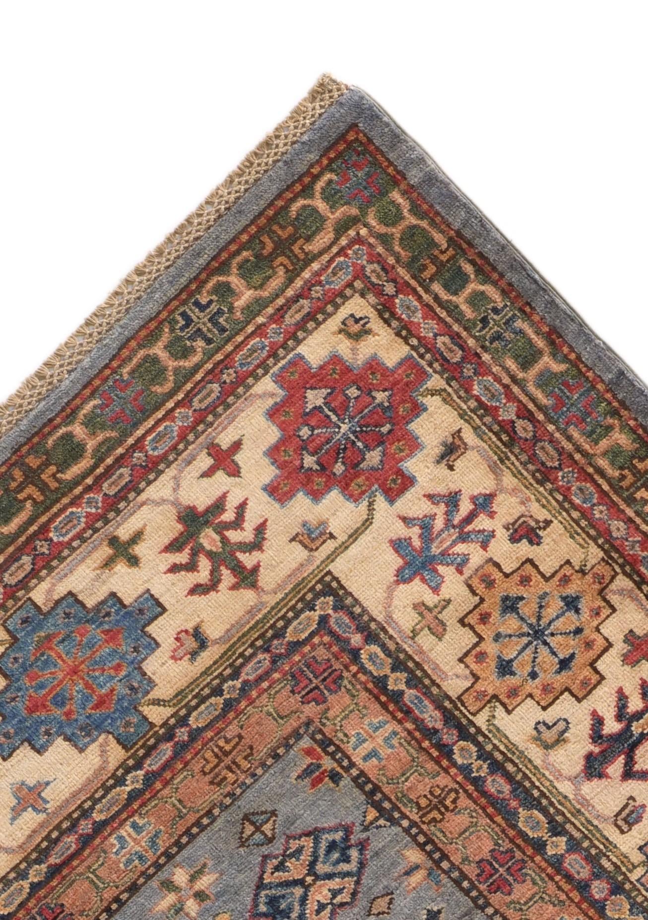 8' 2 x 10' Hand Knotted Kazak Rug