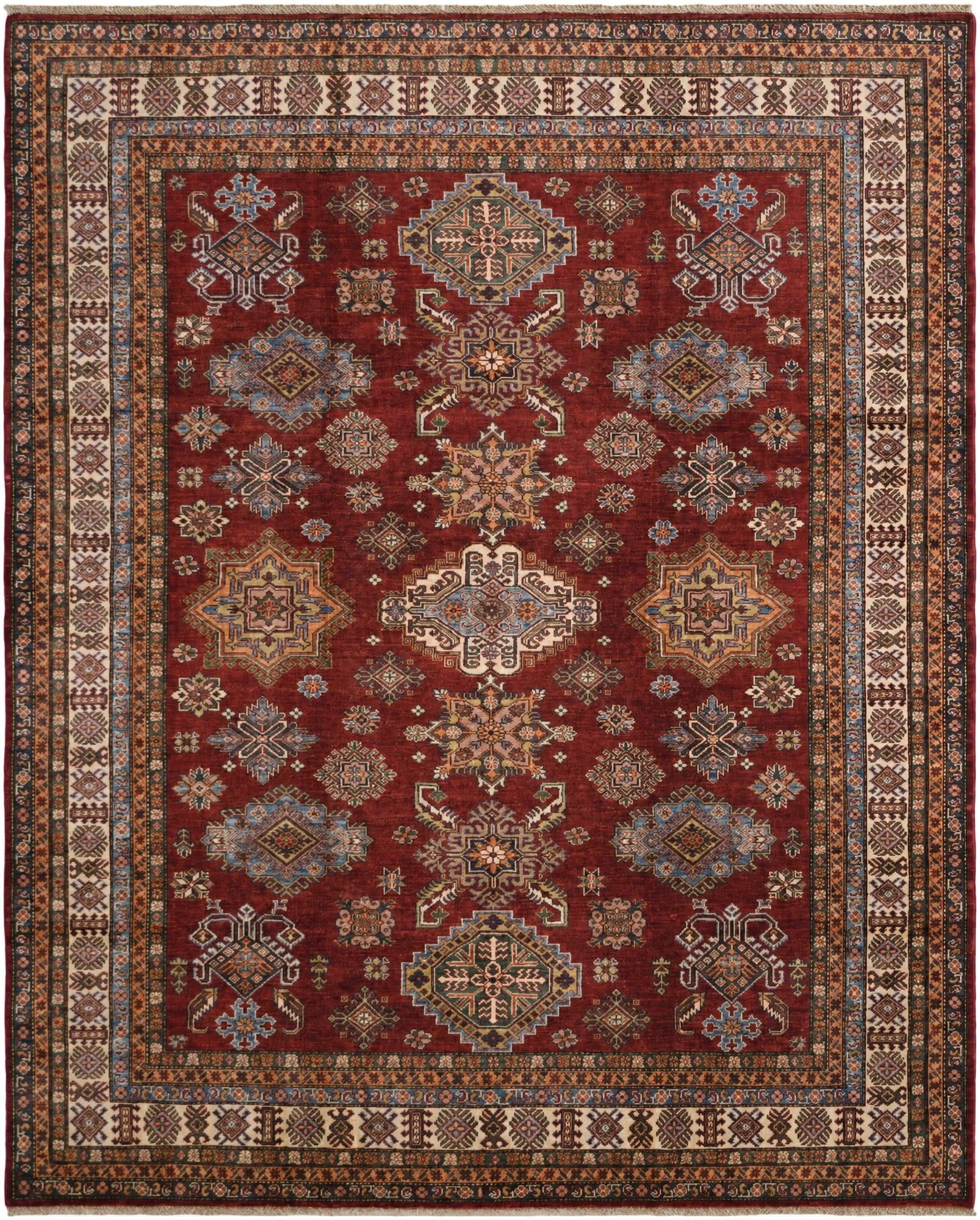 8' 4 x 10' Hand Knotted Kazak Rug
