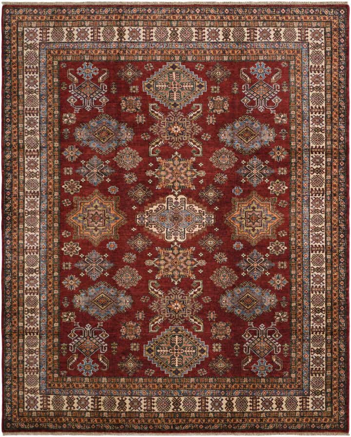 8' 4 x 10' Hand Knotted Kazak Rug