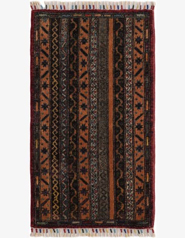 1' 8 x 3' 1 Hand Knotted Kazak Rug