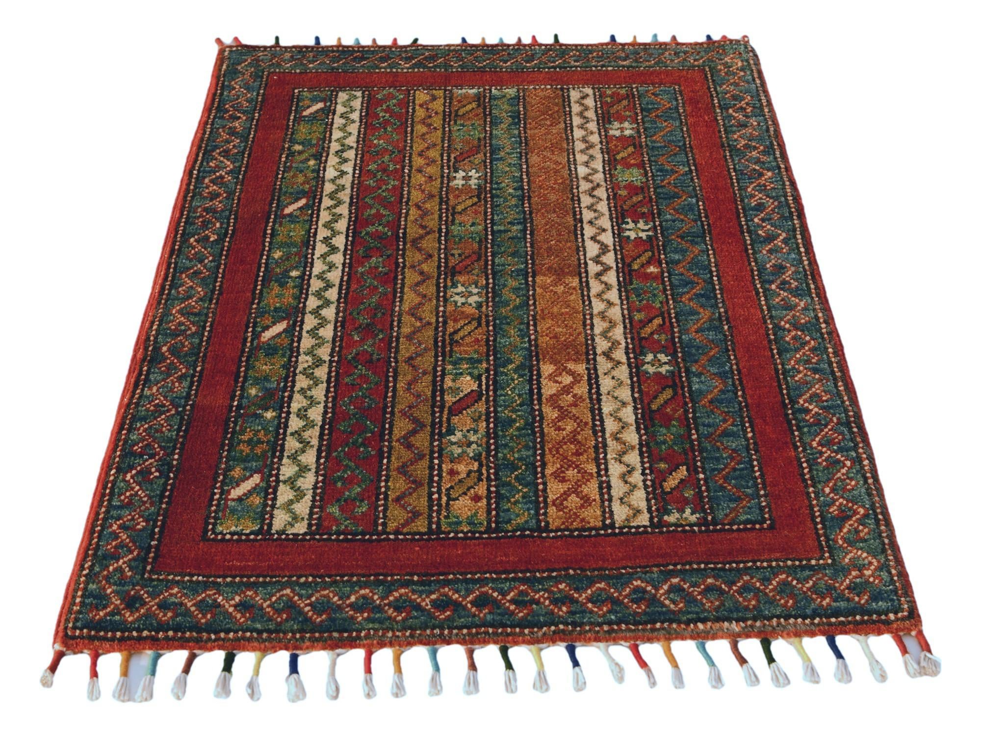 2' x 2' 11 Hand Knotted Kazak Rug