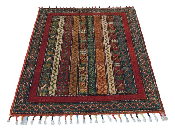 Detail image of 2' x 2' 11 Hand Knotted Kazak Rug