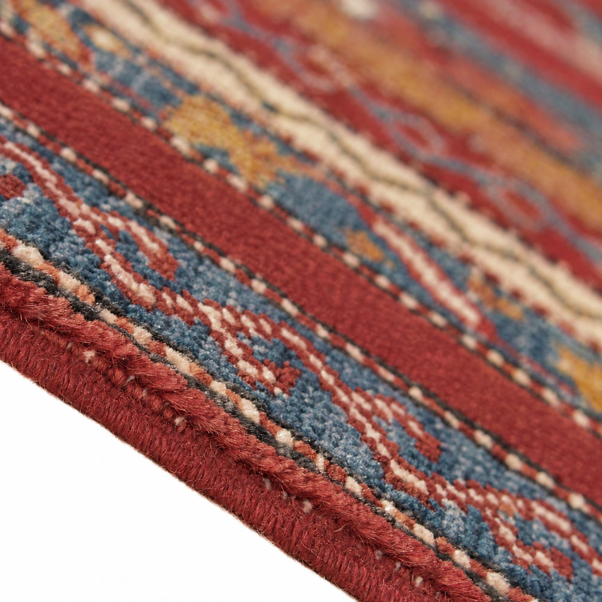 60cm x 90cm anudado a mano Kazak Alfombra