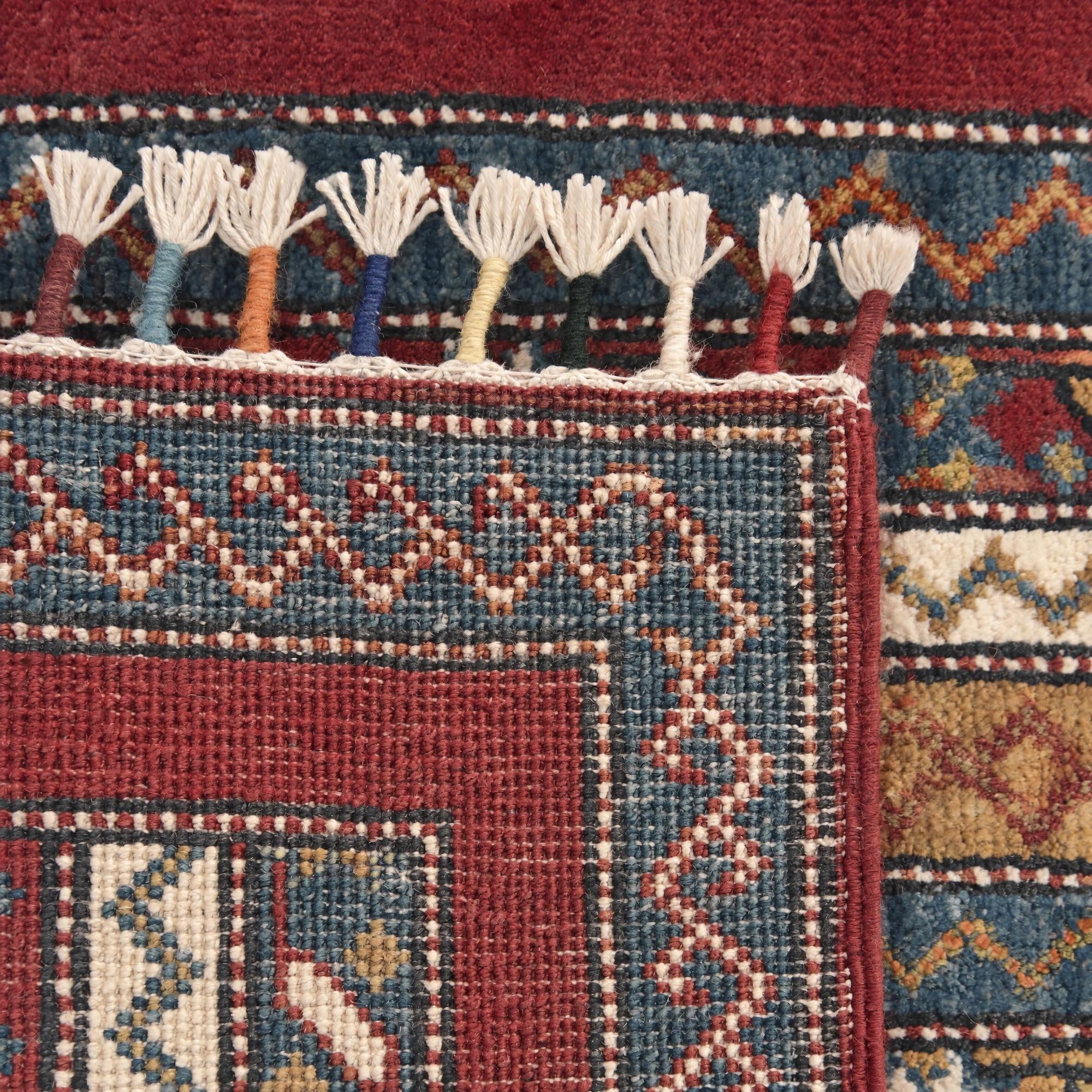 60cm x 90cm anudado a mano Kazak Alfombra