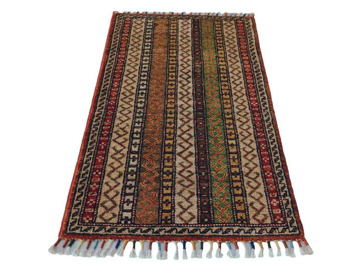 1' 8 x 3' 4 Hand Knotted Kazak Rug