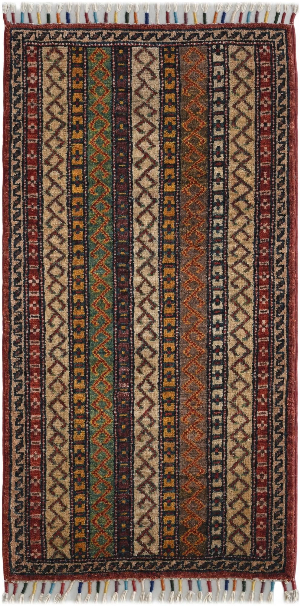 1' 8 x 3' 4 Hand Knotted Kazak Rug