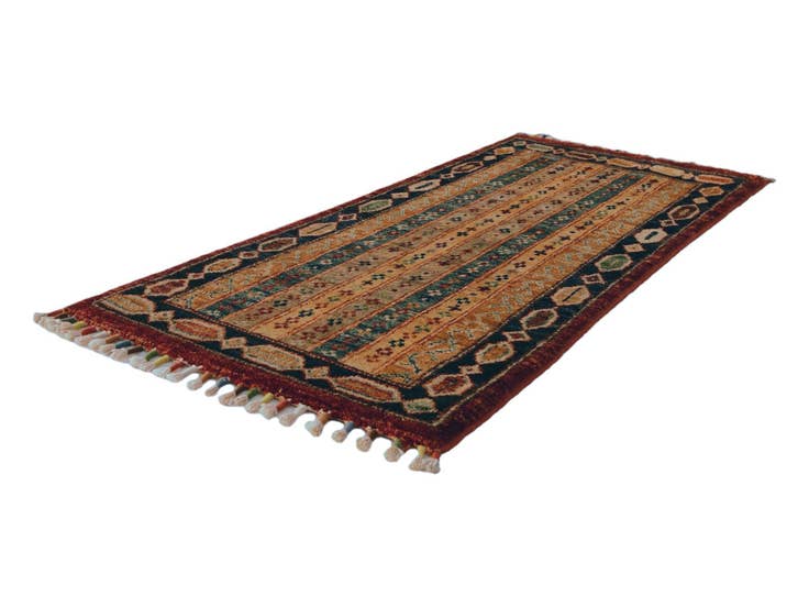 Detail image of 1' 7 x 3' 5 Hand Knotted Kazak Rug