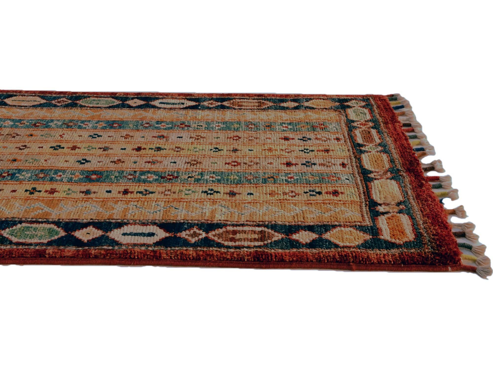 1' 7 x 3' 5 Hand Knotted Kazak Rug