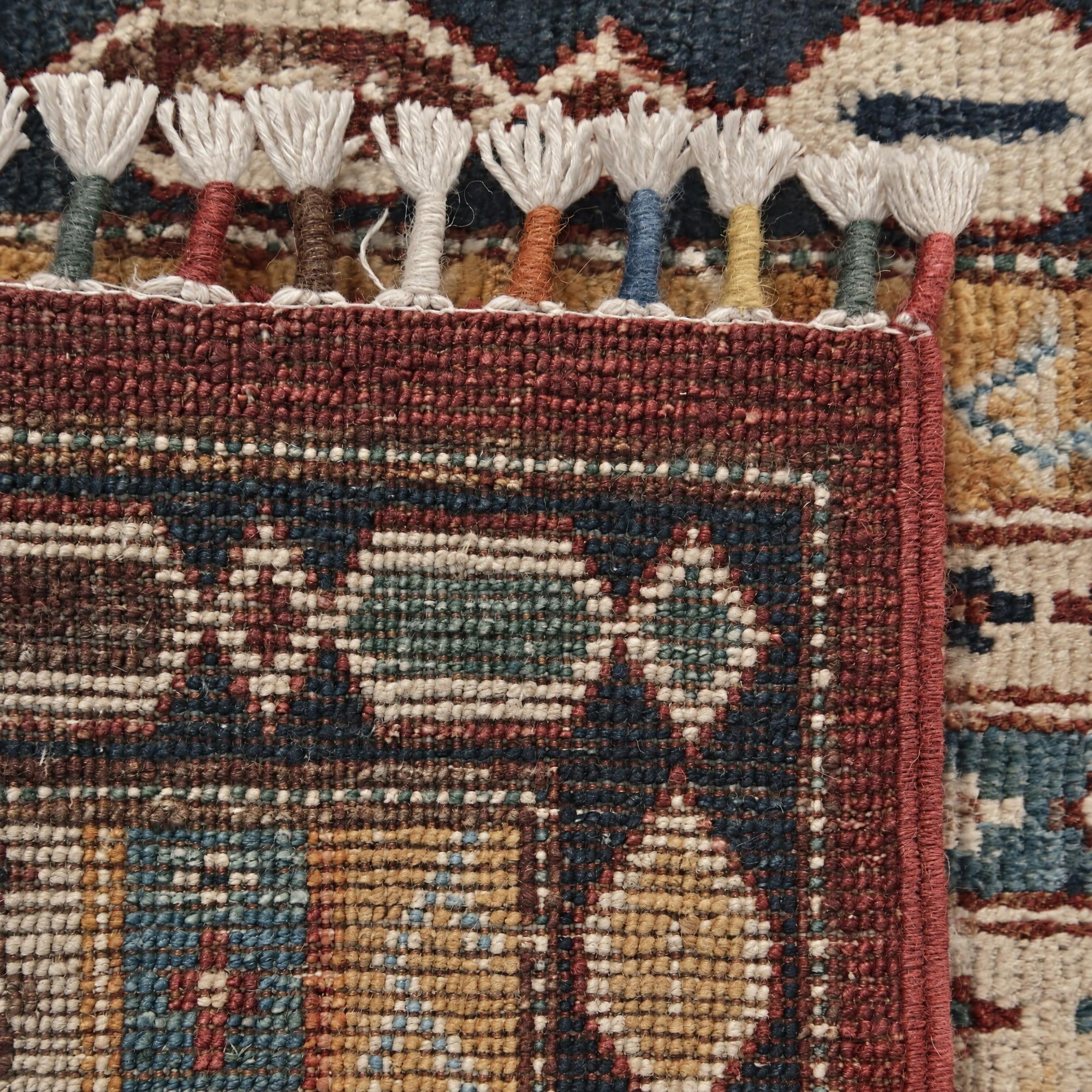 45cm x 105cm Hand Knotted Kazak Rug