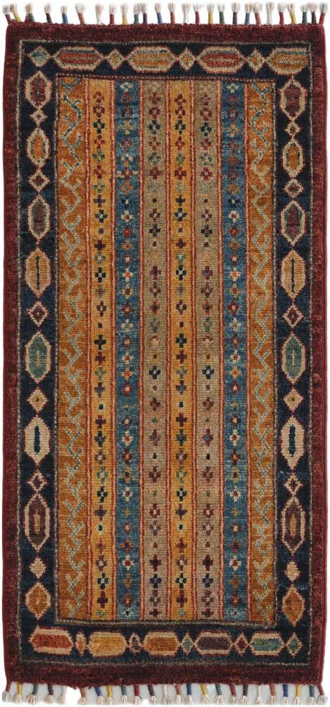 1' 7 x 3' 5 Hand Knotted Kazak Rug