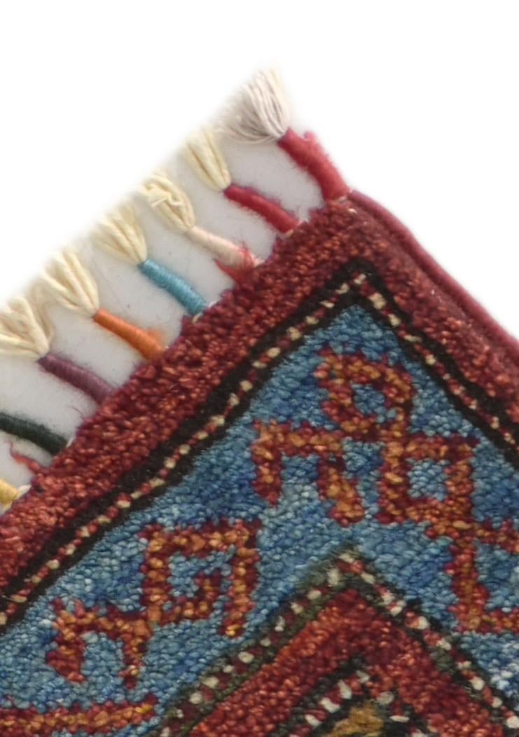 1' 10 x 3' 3 Hand Knotted Kazak Rug