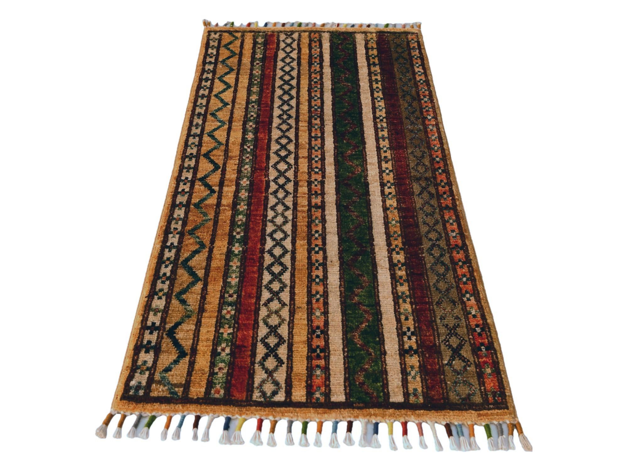 1' 8 x 3' 4 Hand Knotted Kazak Rug