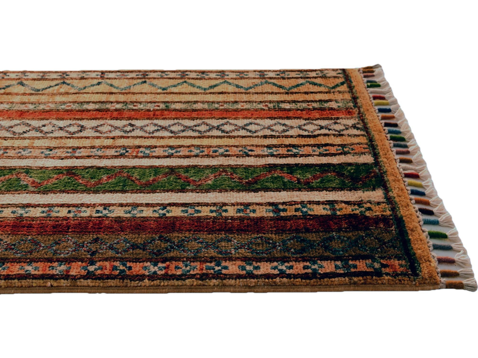 1' 8 x 3' 4 Hand Knotted Kazak Rug