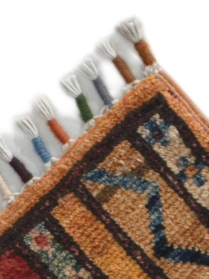 Detail image of 1' 8 x 3' 4 Hand Knotted Kazak Rug