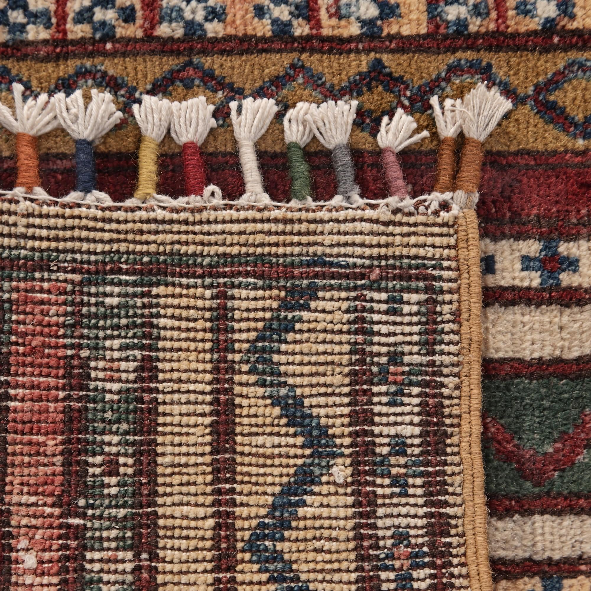 50cm x 100cm Hand Knotted Kazak Rug
