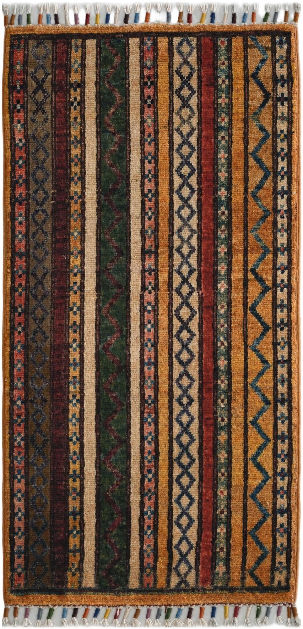 1' 8 x 3' 4 Hand Knotted Kazak Rug