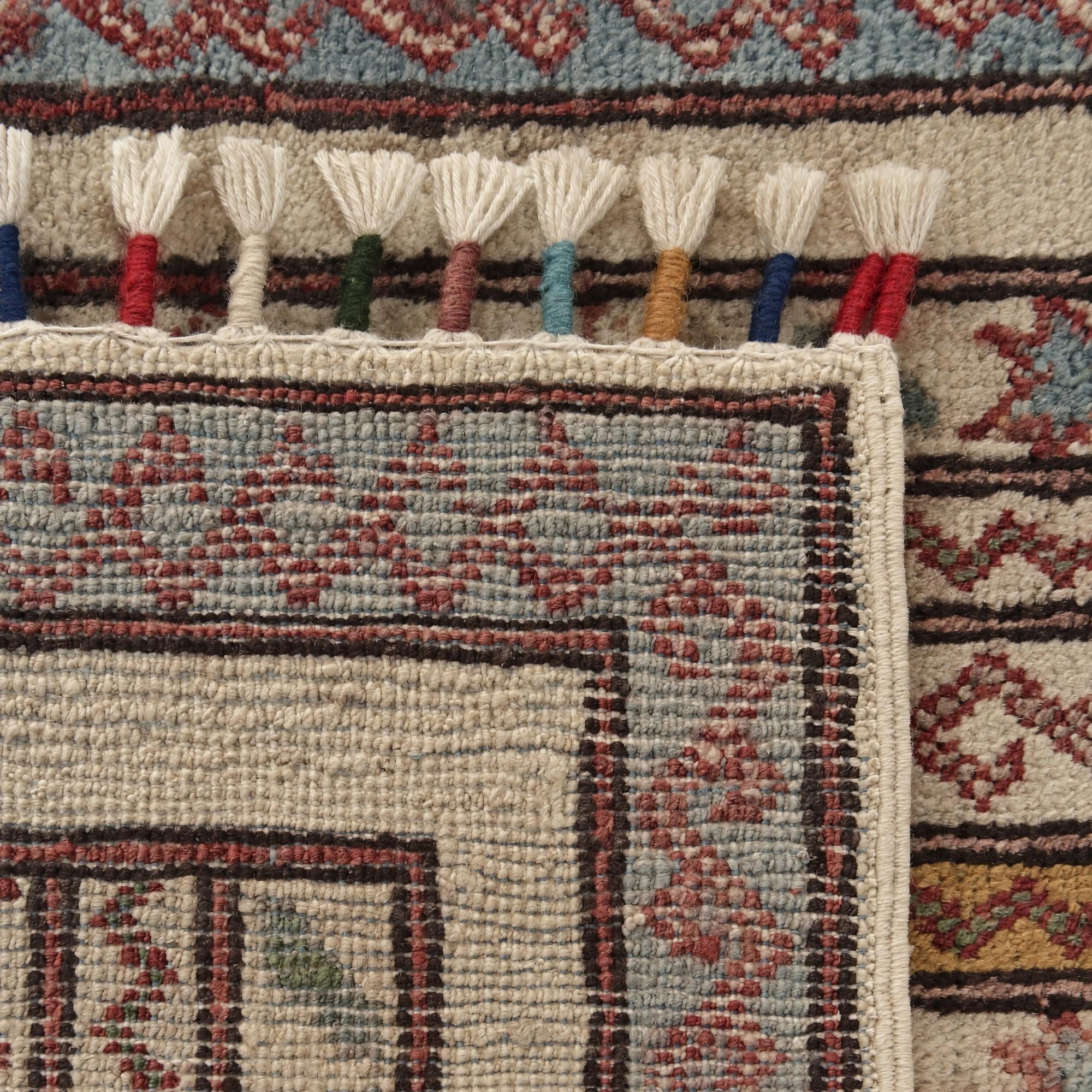 55cm x 90cm Hand Knotted Kazak Rug