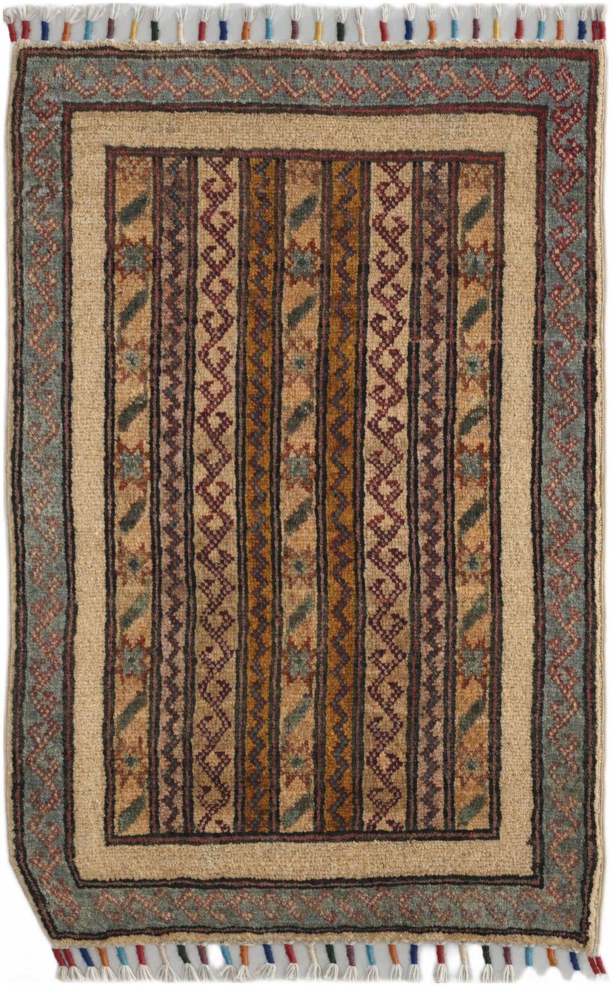 1' 10 x 2' 11 Hand Knotted Kazak Rug