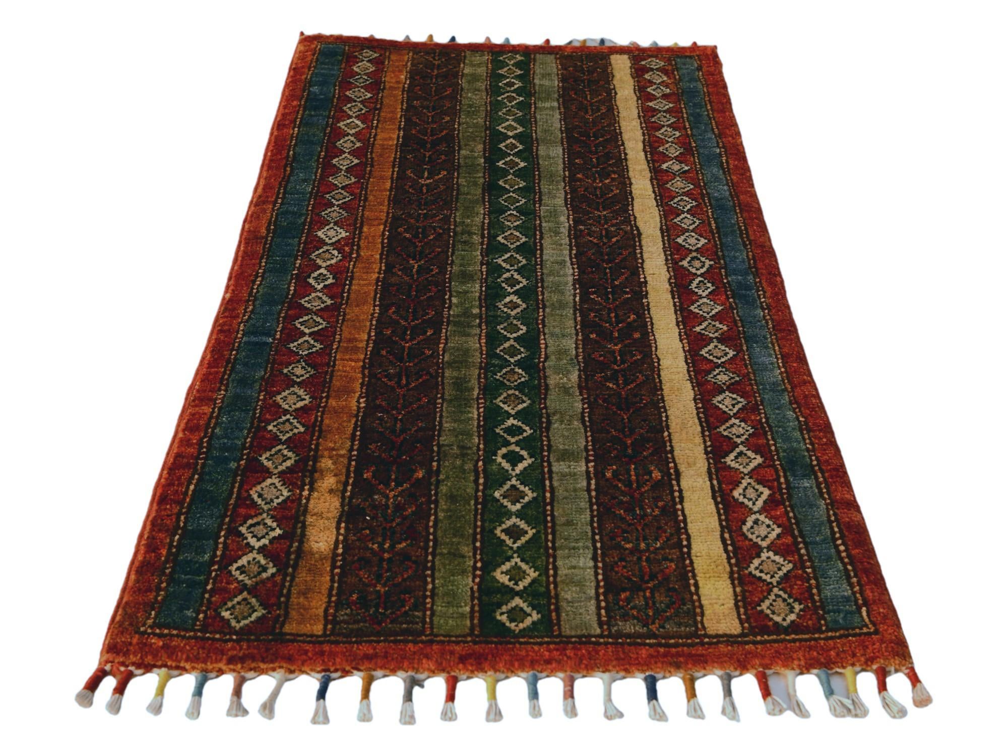 1' 8 x 3' 3 Hand Knotted Kazak Rug