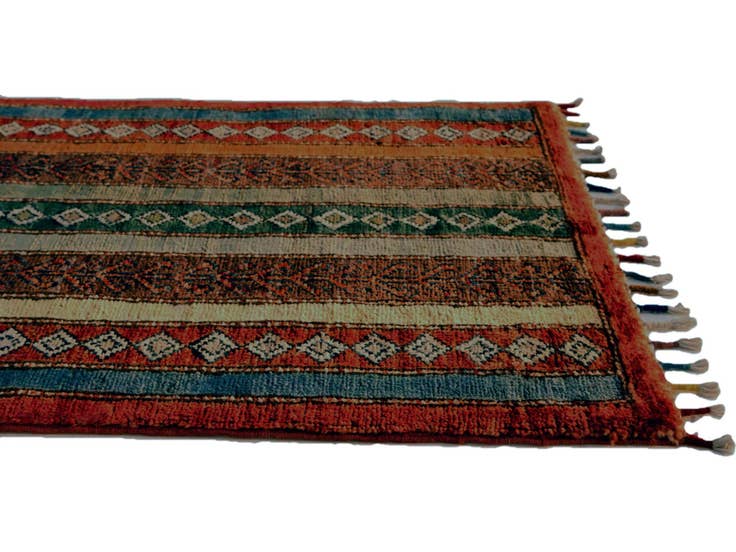 Detail image of 1' 8 x 3' 3 Hand Knotted Kazak Rug
