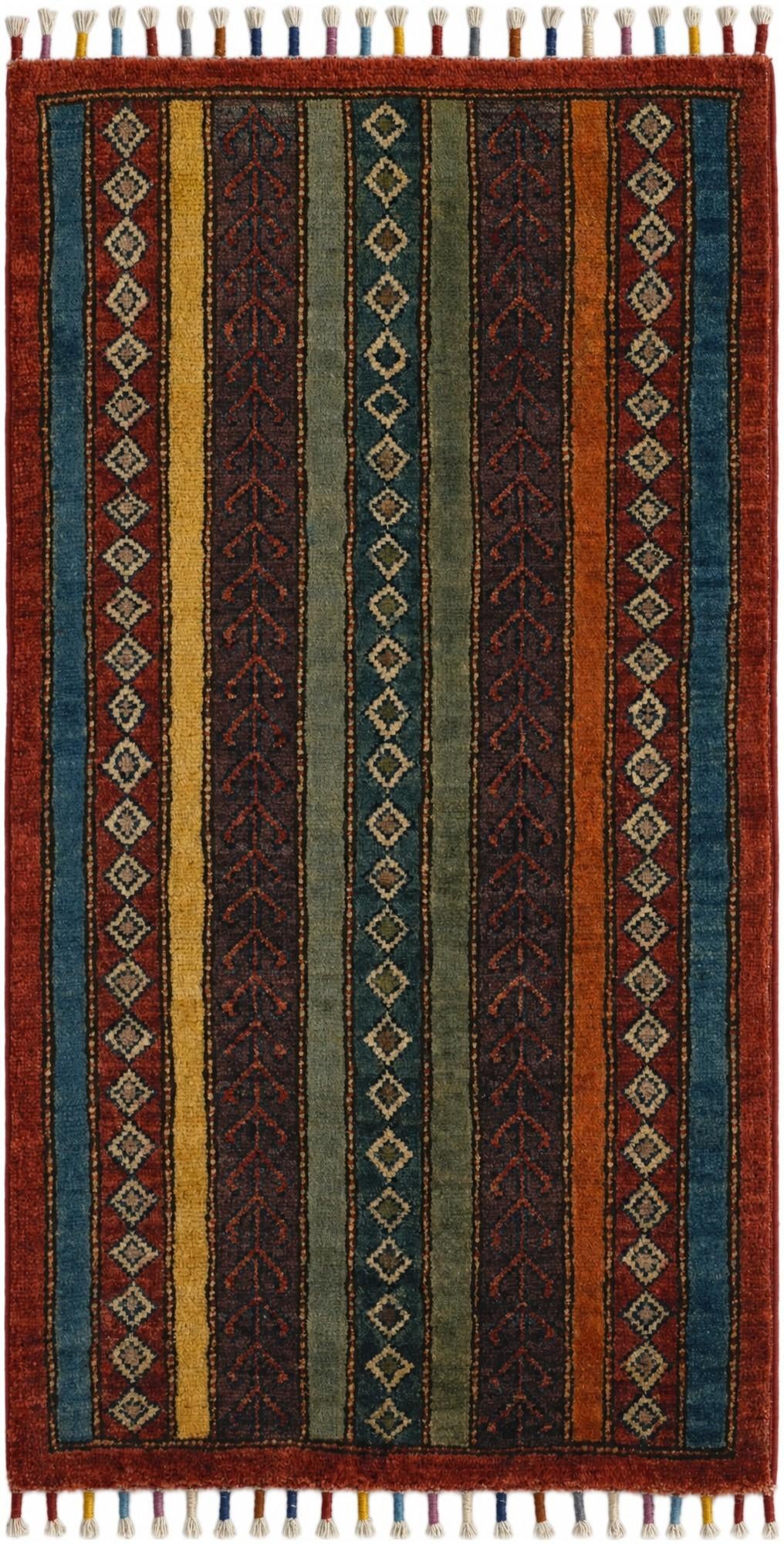 1' 8 x 3' 3 Hand Knotted Kazak Rug