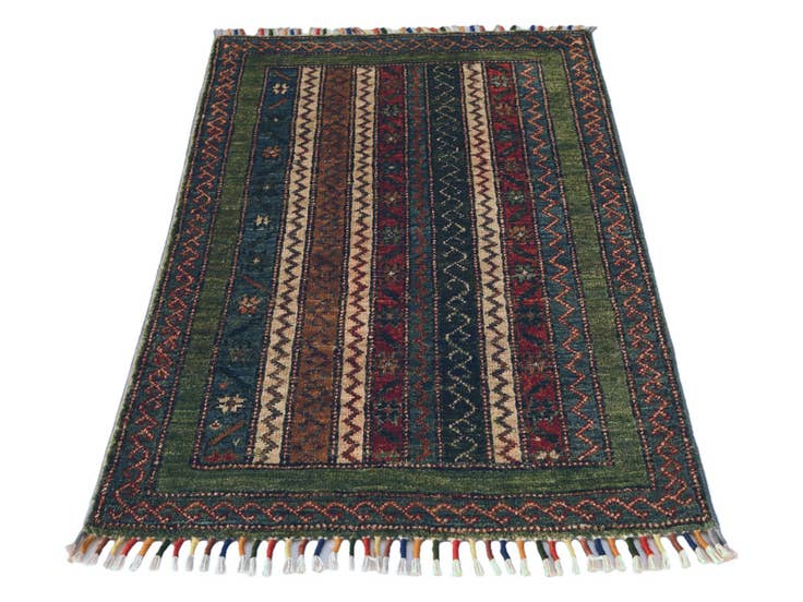 Detail image of 2' x 3' 1 Hand Knotted Kazak Rug