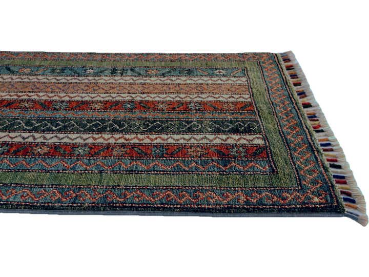 2' x 3' 1 Hand Knotted Kazak Rug
