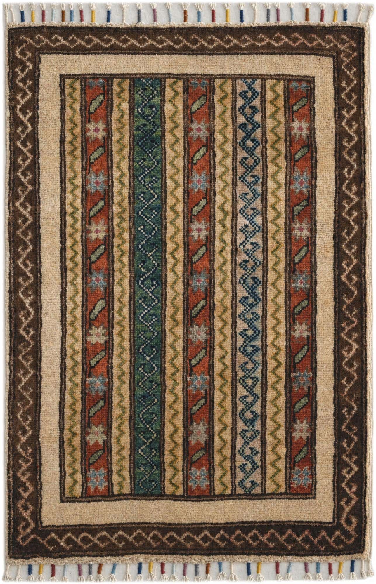 1' 10 x 2' 10 Hand Knotted Kazak Rug